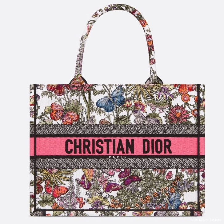 Cheap Millefiori White Dior Mexico Tote Motif Book Canvas Pink 0817 Luxury